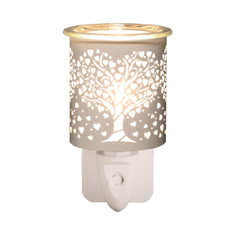 Aroma White & Gold Heart Tree Plug In Wax Melt Warmer £13.04